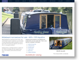 Widebeam narrowboat for sale